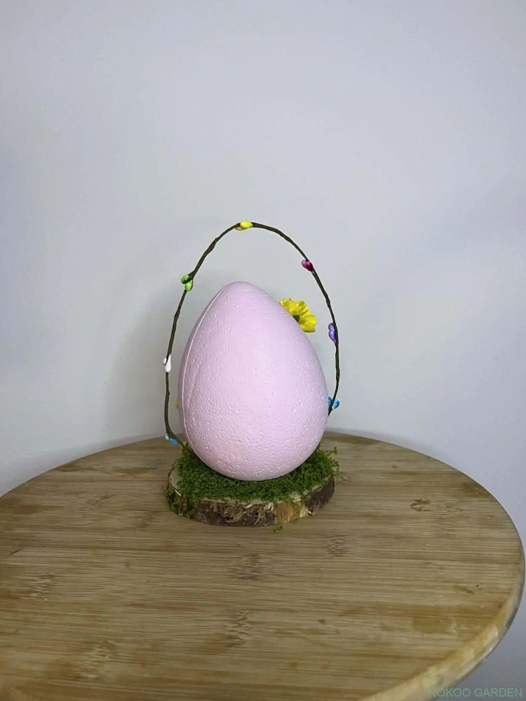 Velikonoční dekorace růžové vajíčko