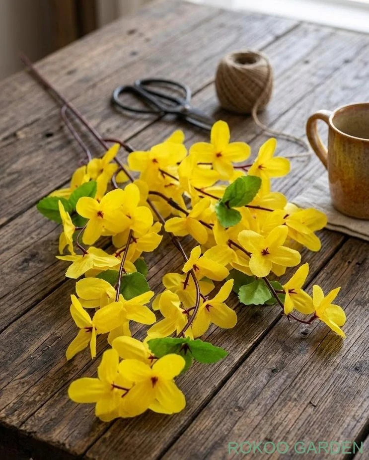 Umělá květina Zlatý déšť - Forsythia