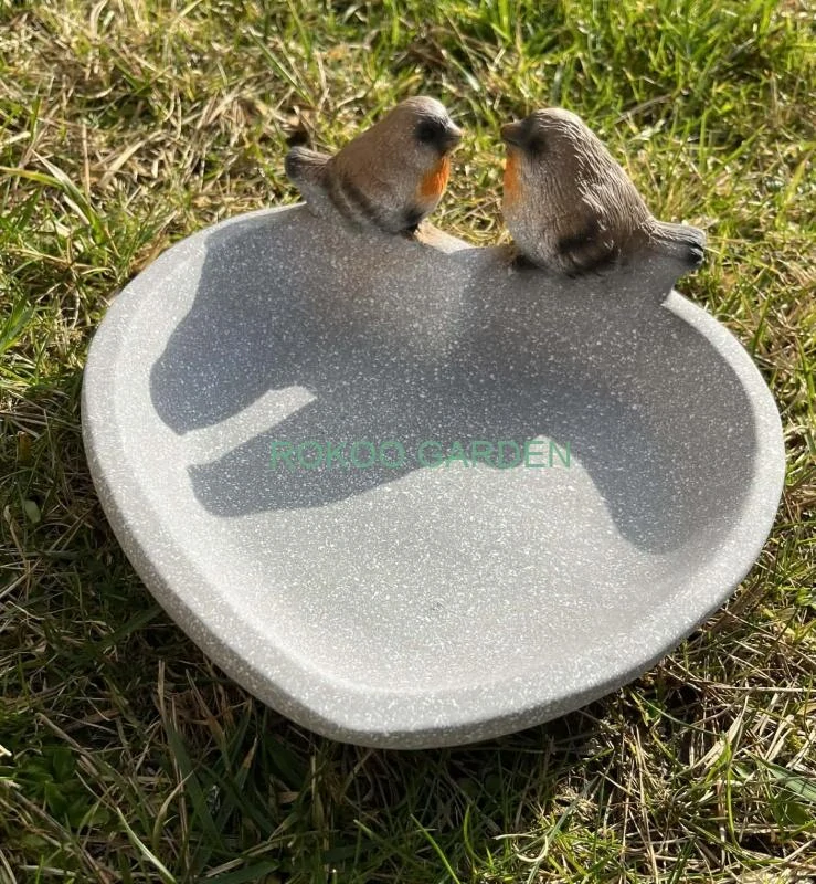 Dekorativní pítko srdce s ptáčky