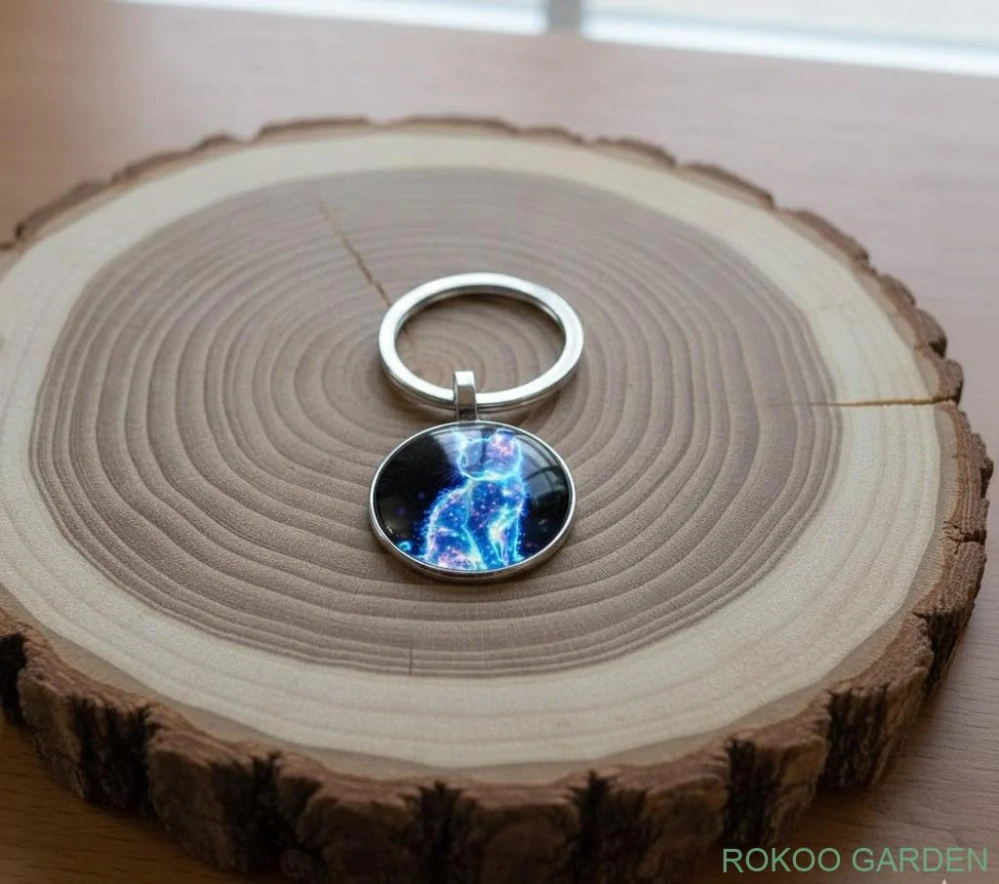 Přívěšek na klíče - Vesmírná kočka