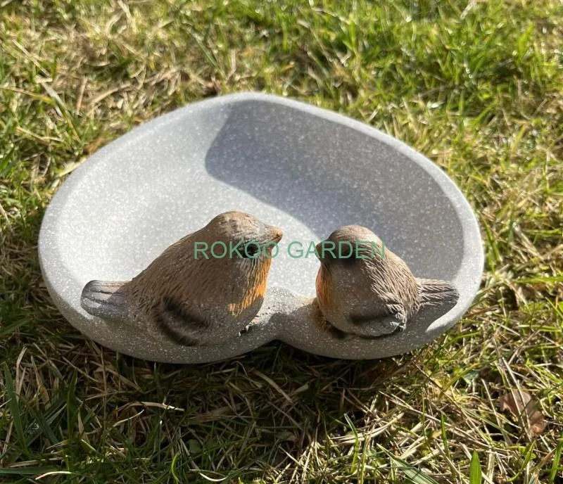 Dekorativní pítko srdce s ptáčky