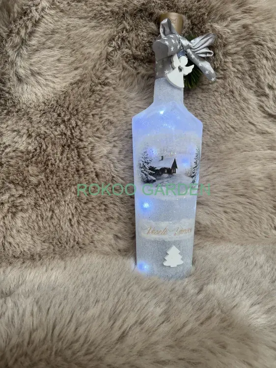 Svítící dekorační lahev