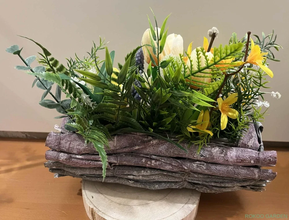 Jarní probouzení v proutí – Bohaté aranžmá s kuřátkem