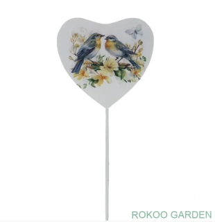 Plechový zápich srdce