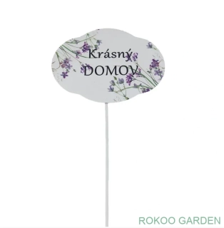 Plechový zápich Krásný DOMOV