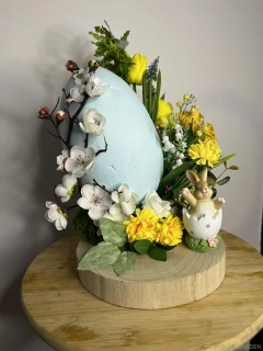 Velikonoční dekorace - vejce se zajíčkem