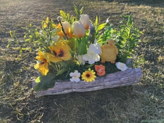 Jarní probouzení v proutí – Bohaté aranžmá s kuřátkem