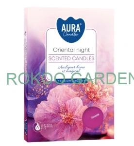 Aura čajové svíčky vonné - Orientální noc 6ks