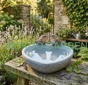 Dekorativní pítko srdce s ptáčky