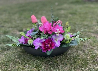 Dekorace ikebana -  Květinová bárka
