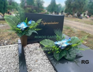 Pietní aranžmá ,, Iris modrá elegance "