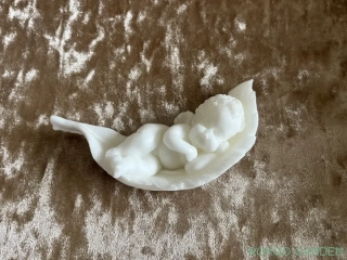 Dekorační mýdlo andílek na listu