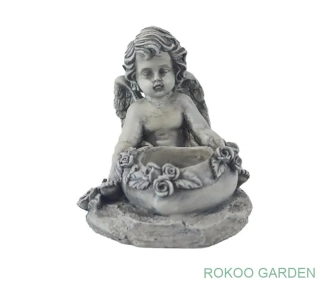 Svícen na hrob anděl se srdcem